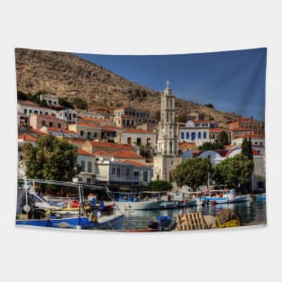 Halki Fishing Boats Tapestry