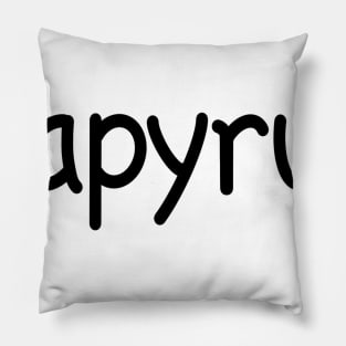 Papyrus in Comic Sans Pillow