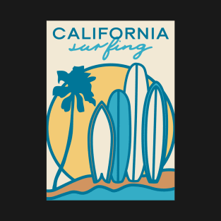 California Surfing 60s Retro T-Shirt