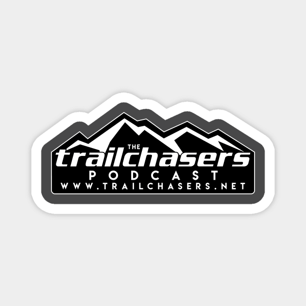 TC Official Logo All White Magnet by trailchasers