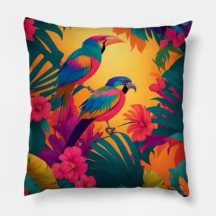 Tropical Jungle Haven Pillow