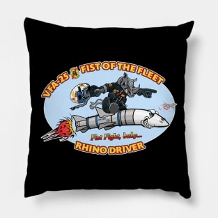 Fist of the Fleet Rhino Nose Art Pillow