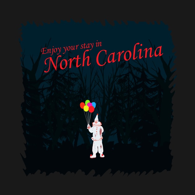 The North Carolina Woods Clown by chalkyjustice