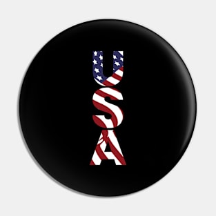 usa typography Pin