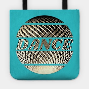 Dance golden disco ball Tote