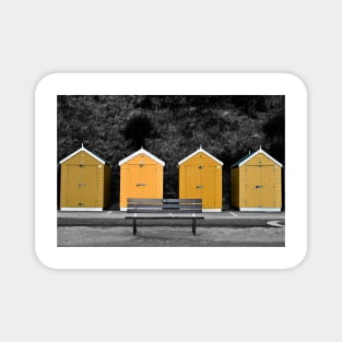 Bournemouth Beach Huts Dorset England Magnet