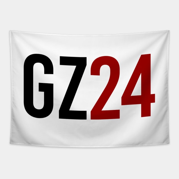 Guanyu Zhou 24 - Driver Initials and Number Tapestry by GreazyL