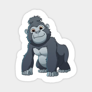 Little Gorilla Cartoon Magnet