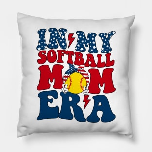 In My Softball Mom Era Pillow