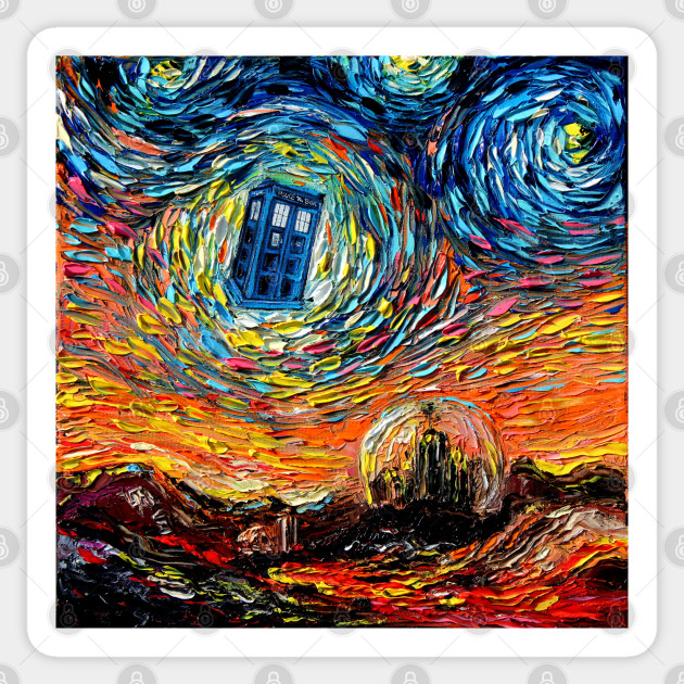 Van Gogh Never Saw Gallifrey Doctor Who Sticker Teepublic