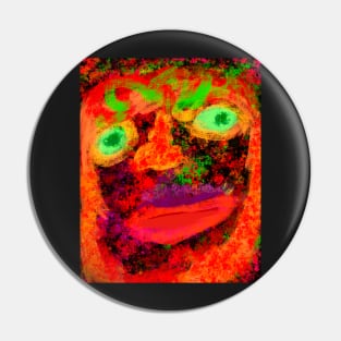Trippy face Pin