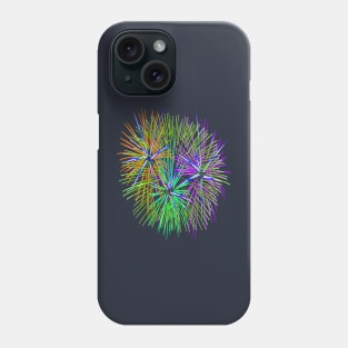 Light Up The Night Sky Colorful Fireworks Celebrations 2 Phone Case