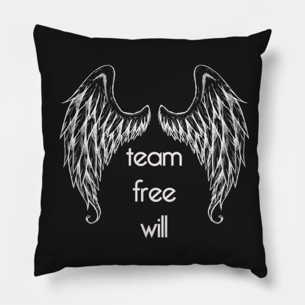 Team Free Will Pillow by rotesirrlicht