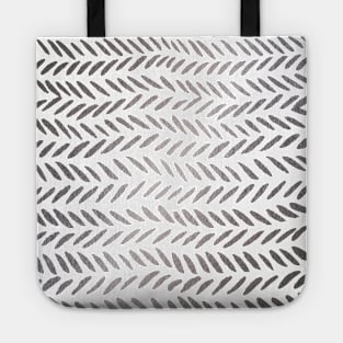 Metallic knitting pattern - silver Tote