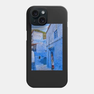 Chefchaouen street , Morocco Phone Case