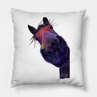 HaPPY HoRSe ' SLoe GiN GeRRY ' by SHiRLeY MacARTHuR Pillow