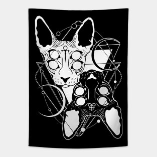 Twin sphynx cat Tapestry