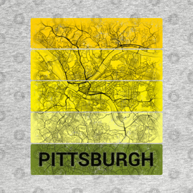 Pittsburgh Pennsylvania City Map Pittsburgh Kids T Shirt Teepublic