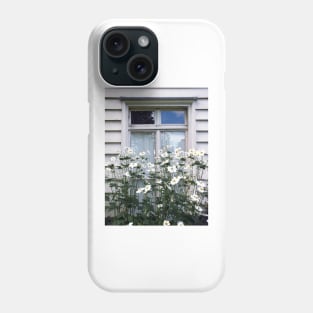 White Window Flowers Phone Case