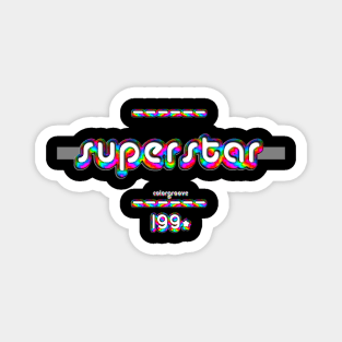 superstar 1990 ColorGroove Retro-Rainbow-Tube nostalgia (wf) Magnet