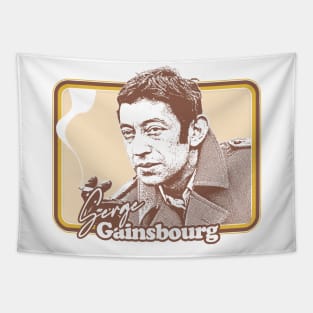 Serge Gainsbourg / Retro Fan Artwork Tapestry