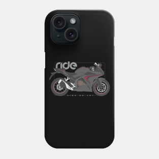 Ride cbr500r black Phone Case