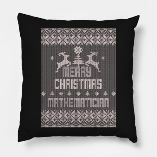 Merry Christmas MATHEMATICIAN Pillow