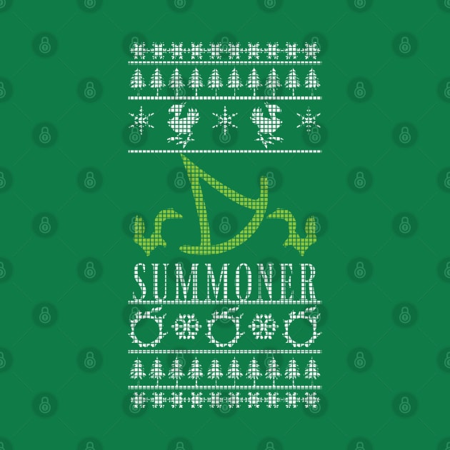 Final Fantasy XIV Summoner Ugly Christmas Sweater by TionneDawnstar