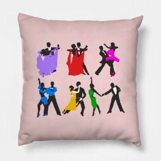 Ballroom Dancing in Color Pillow