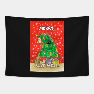 Merry Cat Mess Tapestry