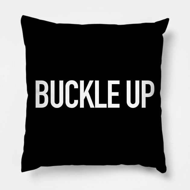 Buckle Up Pillow by StickSicky