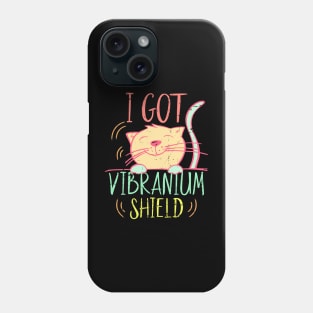 I Got Vibranium Shield Cute Cat Vibrating Phone Case