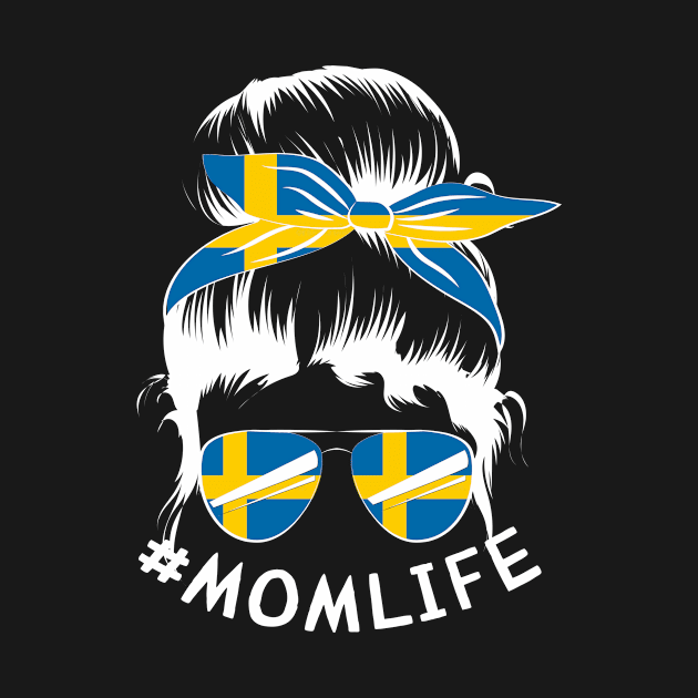SWEDEN Flag Mom Life Bandana Mothers Day by magazin