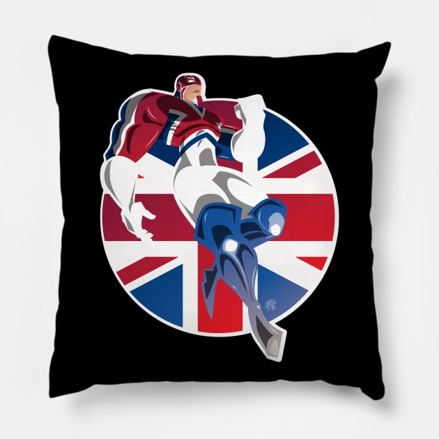 Brian B Soars Pillow by CuddleswithCatsArt