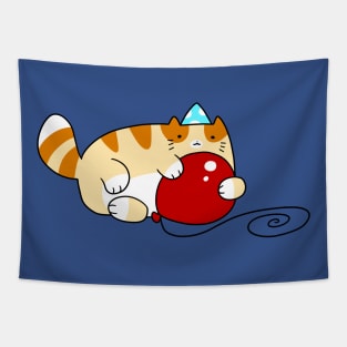 Birthday Orange Tabby Tapestry