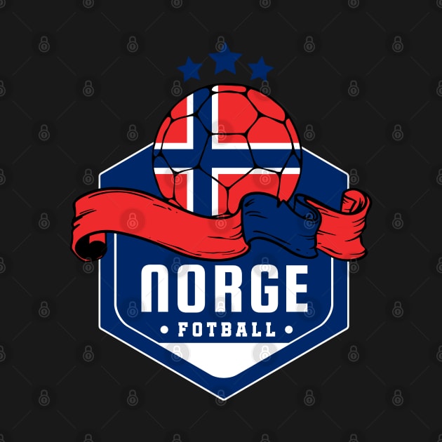 Norge Football Fan by footballomatic