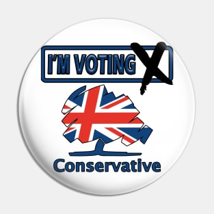 I'm Voting Conservative Pin