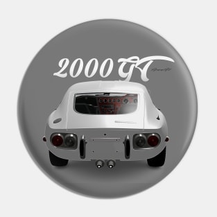 toyota 2000gt 1965 Back White Pin