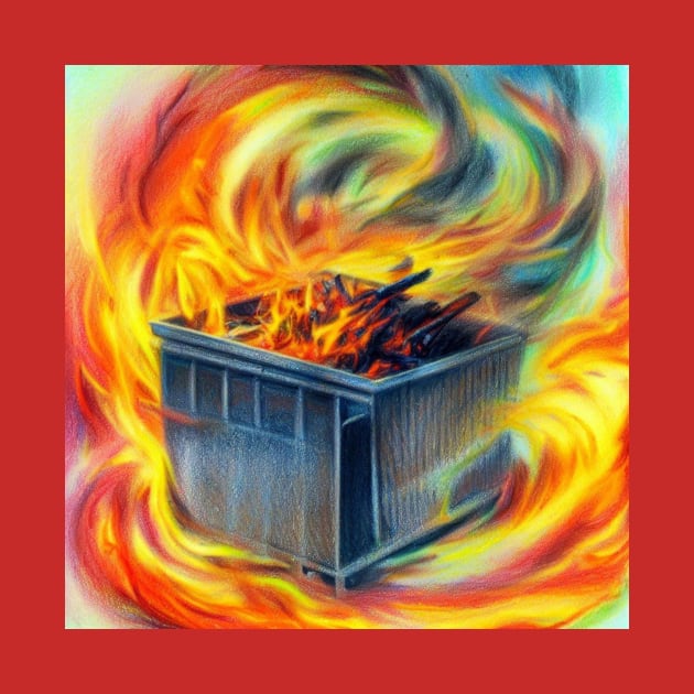 Dumpster fire by Donkeh23