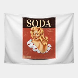 Vintage Soda Sign Tapestry