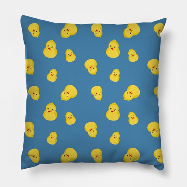 Yellow rubber duck Pillow by Lastdrop