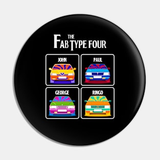 Fab Type 4 cars Pin