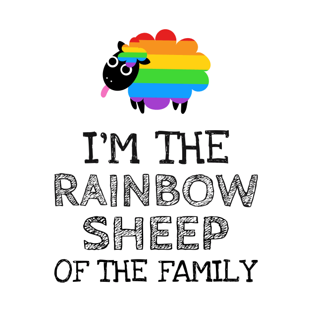 I'm the rainbow sheep of the family by Horisondesignz