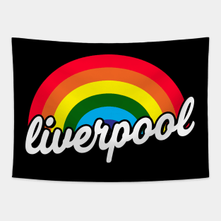 Liverpool Gay Pride LGBT Rainbow Flag Tapestry