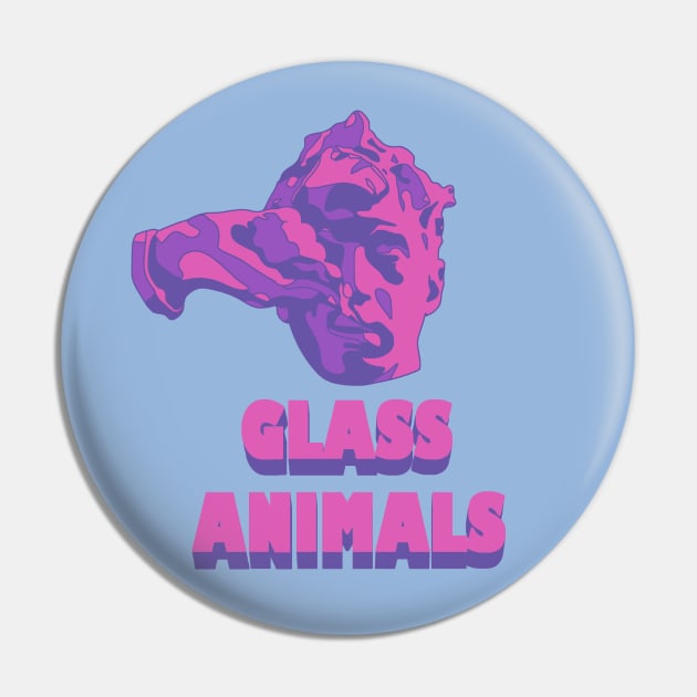 Glass Animals Purple Touch (Head and Logo) Pin by SpareFilm