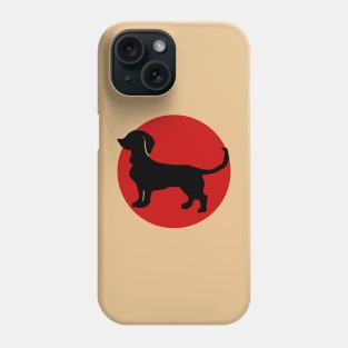 Dachshund Dog Silhouette Phone Case