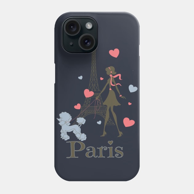 Paris Girl Phone Case by AlondraHanley