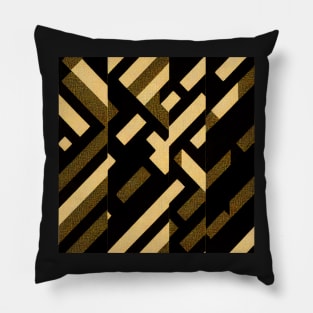 Cyberpunk yellow  military camo pattern Pillow