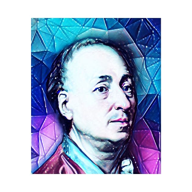 Denis Diderot Snowy Portrait | Denis Diderot Artwork 13 by JustLit