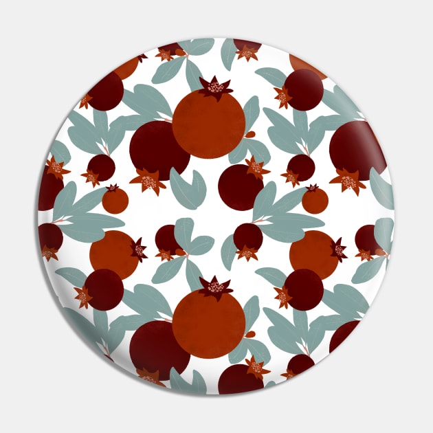 Pomegranate pattern Pin by RosanneCreates